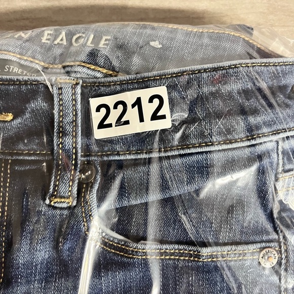 American Eagle Next Level Stretch Skinny Jeans Womens 4 Short Blue Denim 2212 - Picture 11 of 11